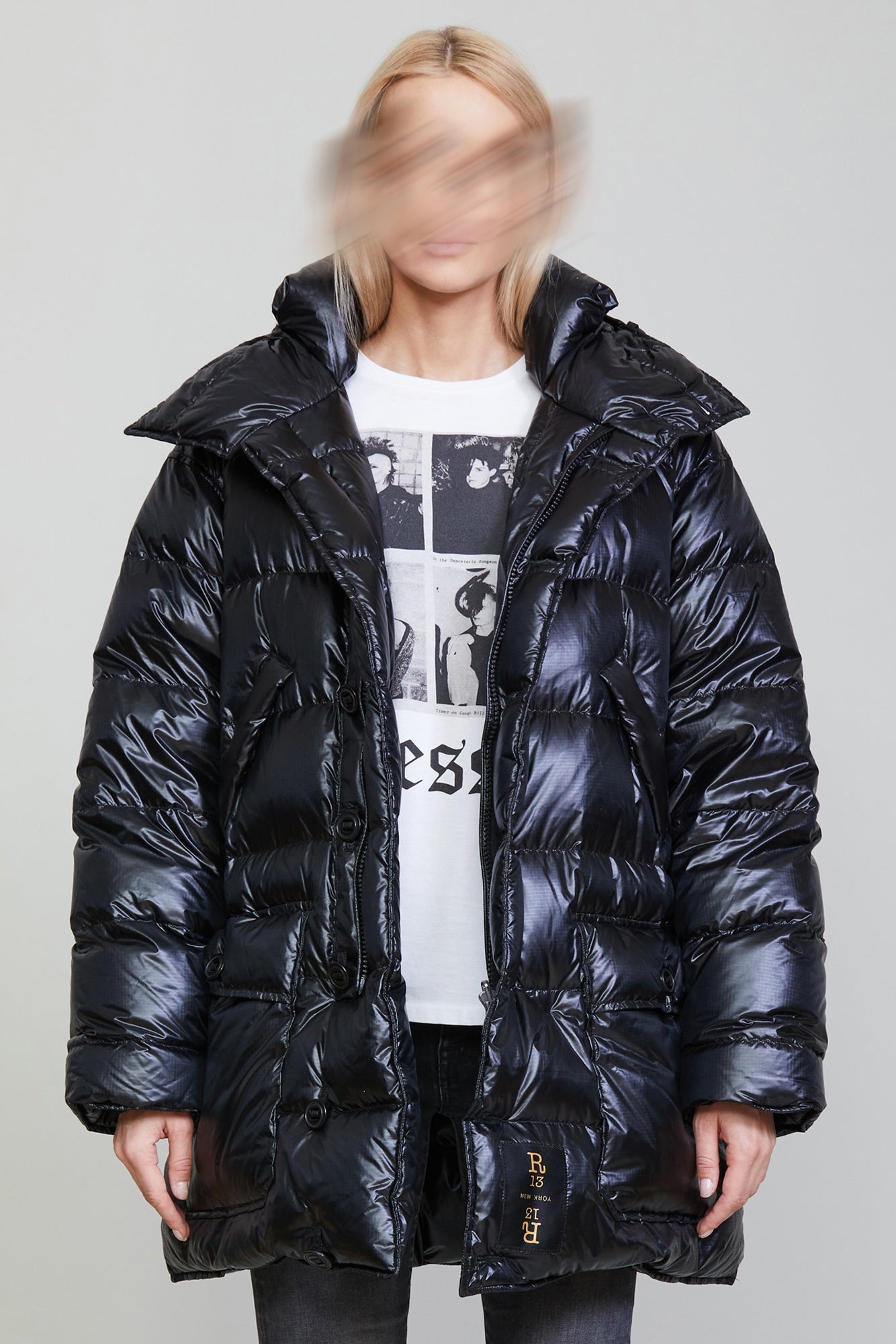 R13 puffer coat hotsell