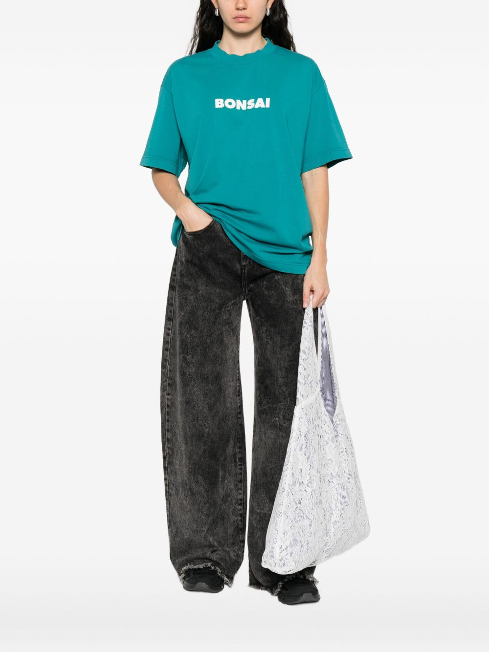 logo-print cotton T-shirt - 3