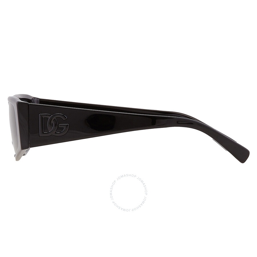 Dolce and Gabbana Dark Grey Rectangular Men's Sunglasses DG4453 501/87 55 - 4