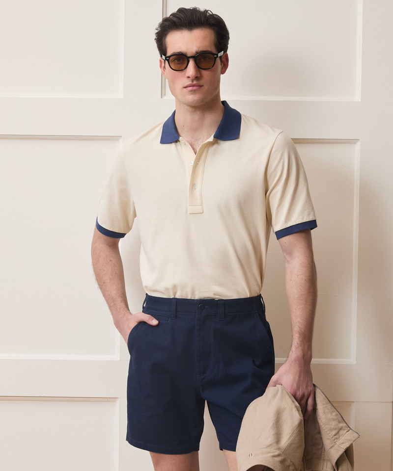 TODD SNYDER Cotton Pique Ringer Polo outlook