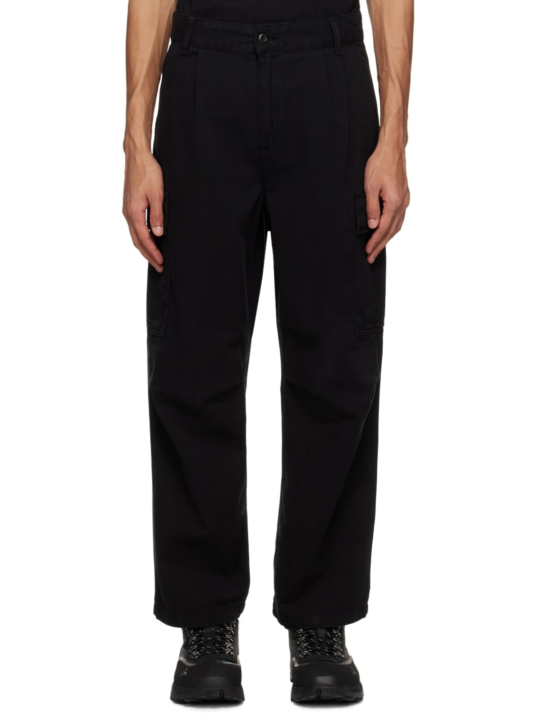 Black Cole Cargo Pants - 1