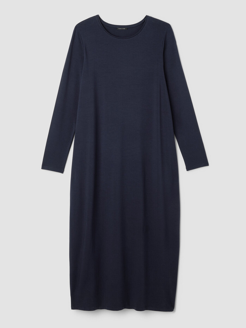 Stretch Jersey Knit Oval Dress 1