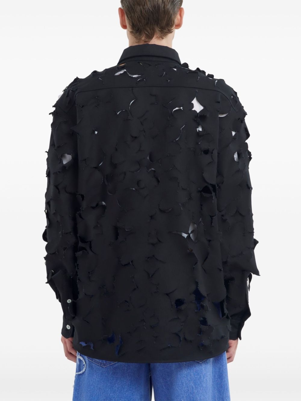 cut-out detailing shirt - 4