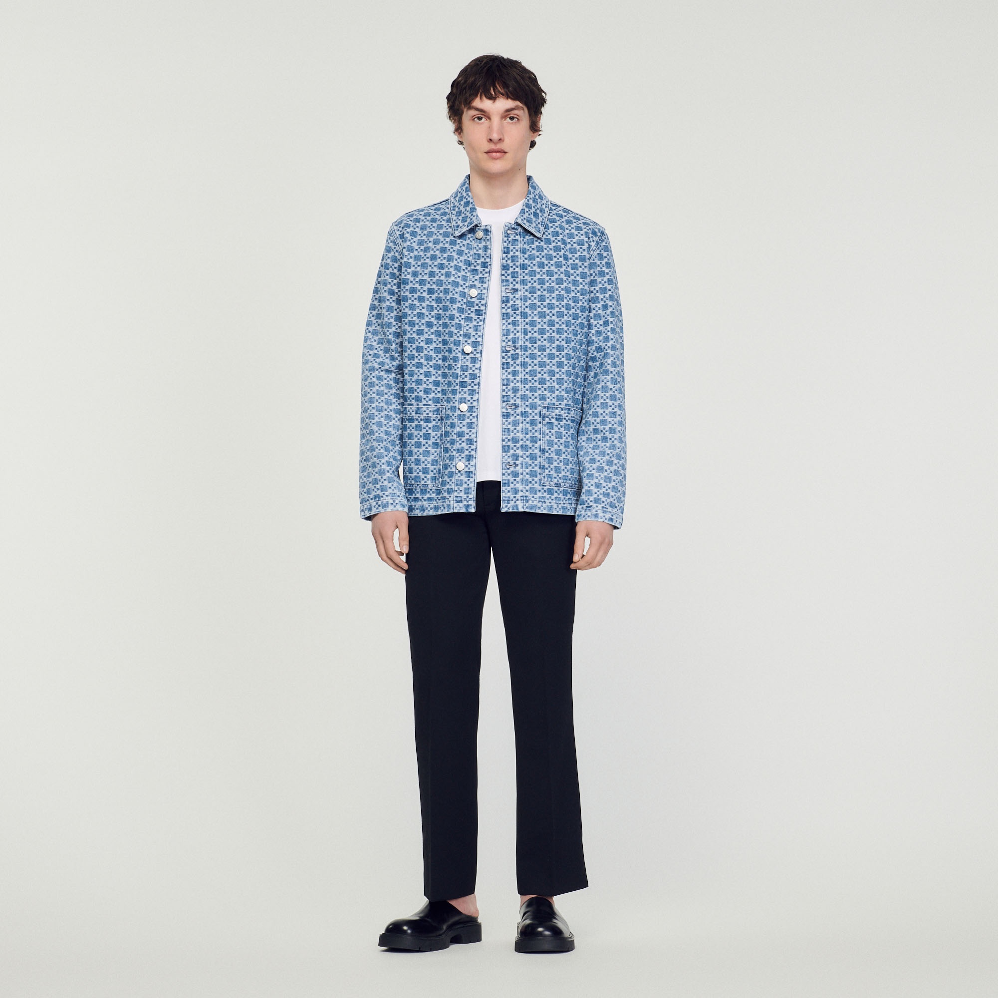 Square Cross denim jacket - 3