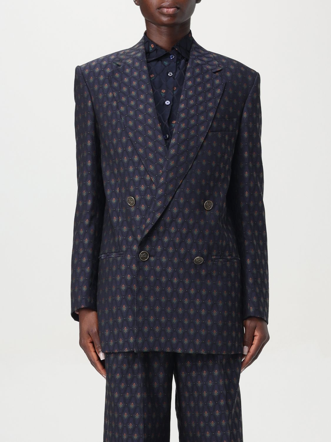 Etro Jacket woman Etro giglio REVERSIBLE