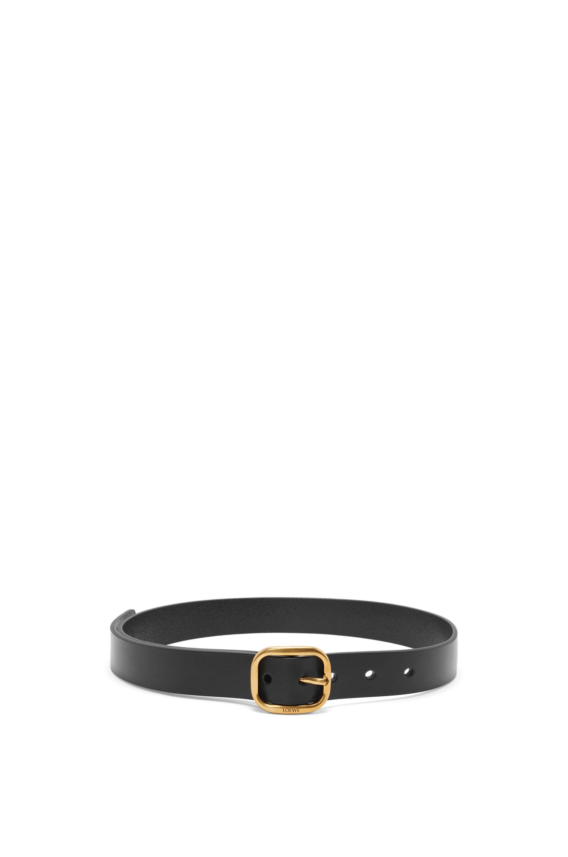 Rounded soft belt in calfskin - 1