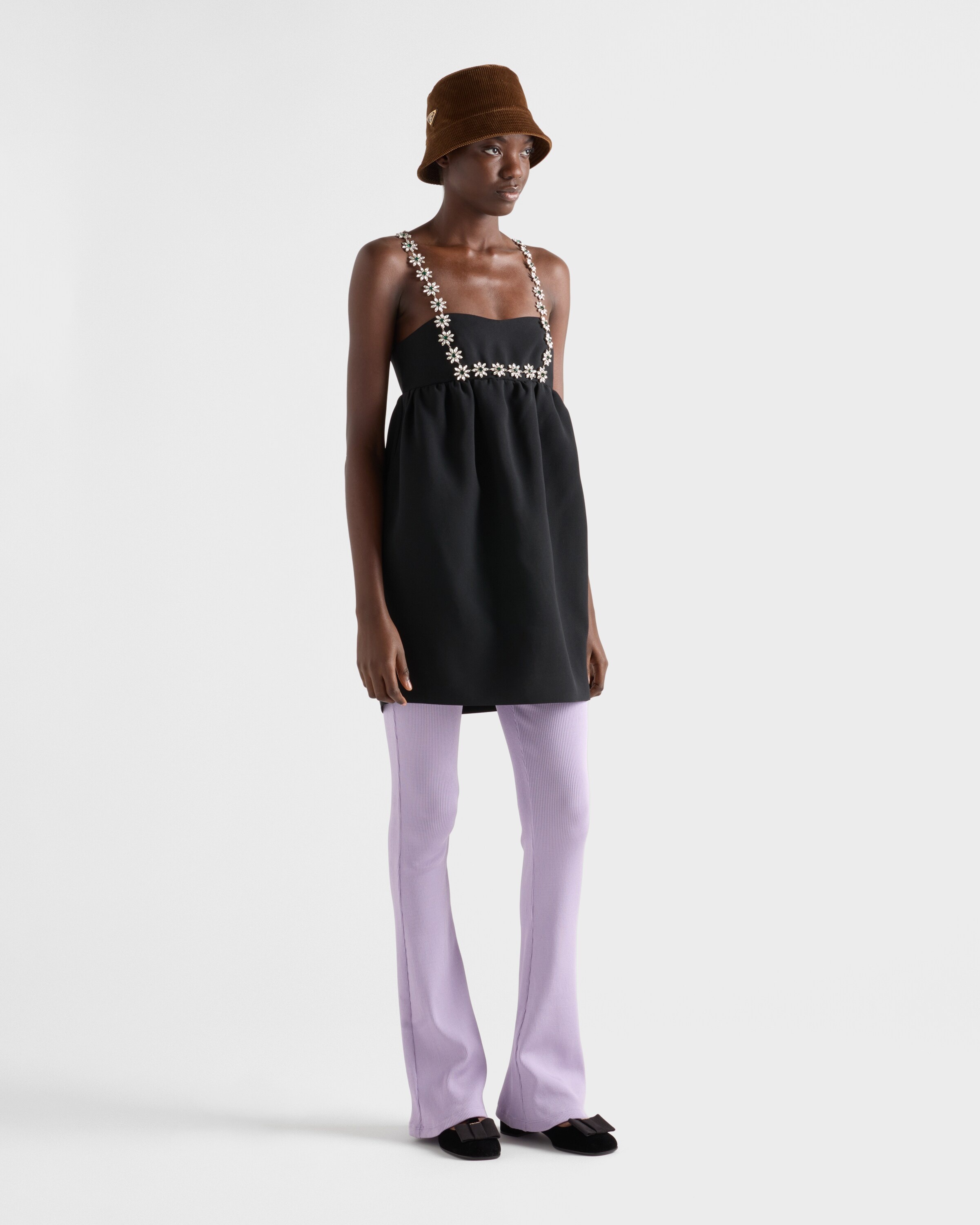 Embroidered sablè compact mini-dress - 2