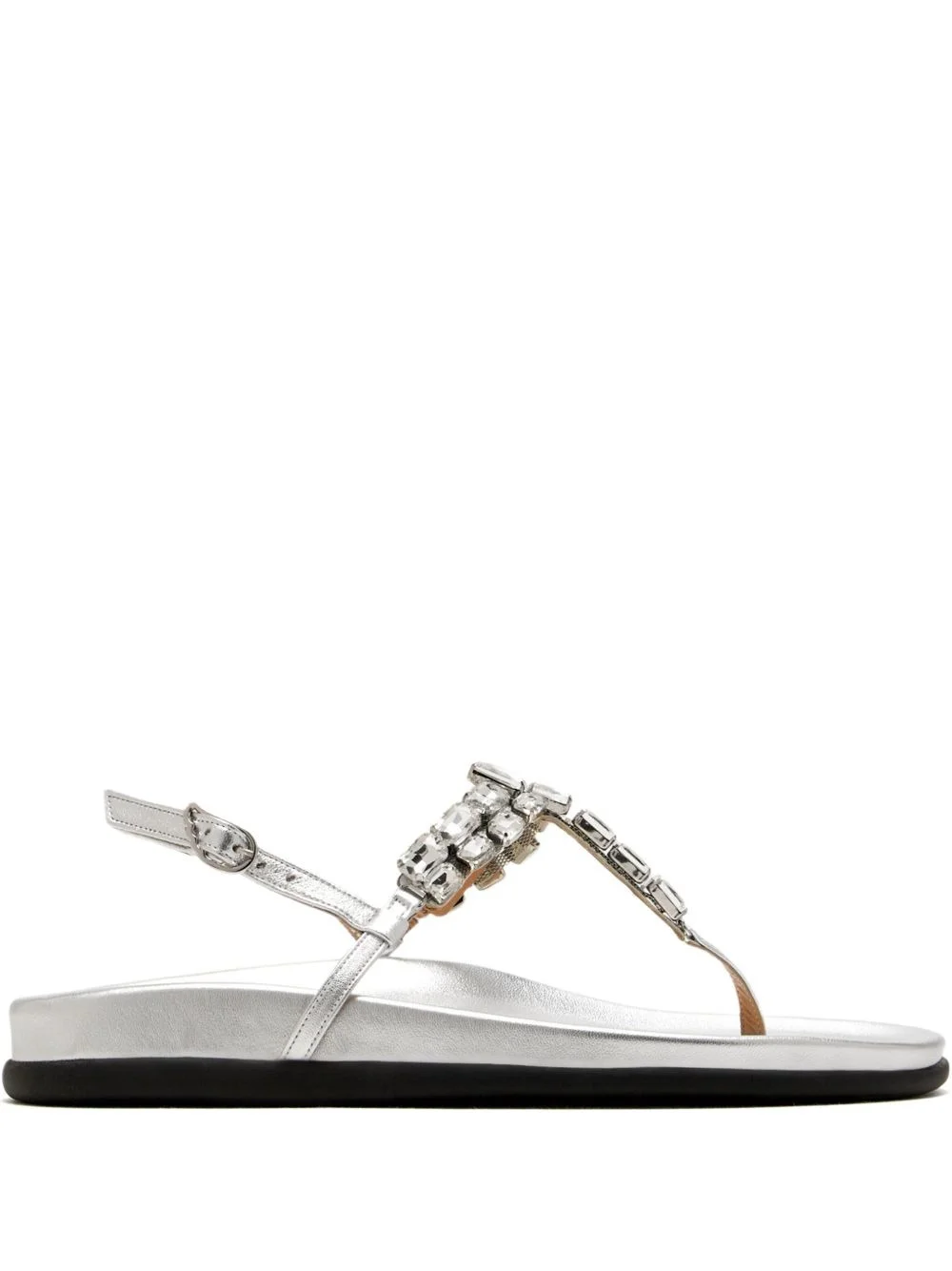 Katerina crystal-embellished slingback sandals - 1