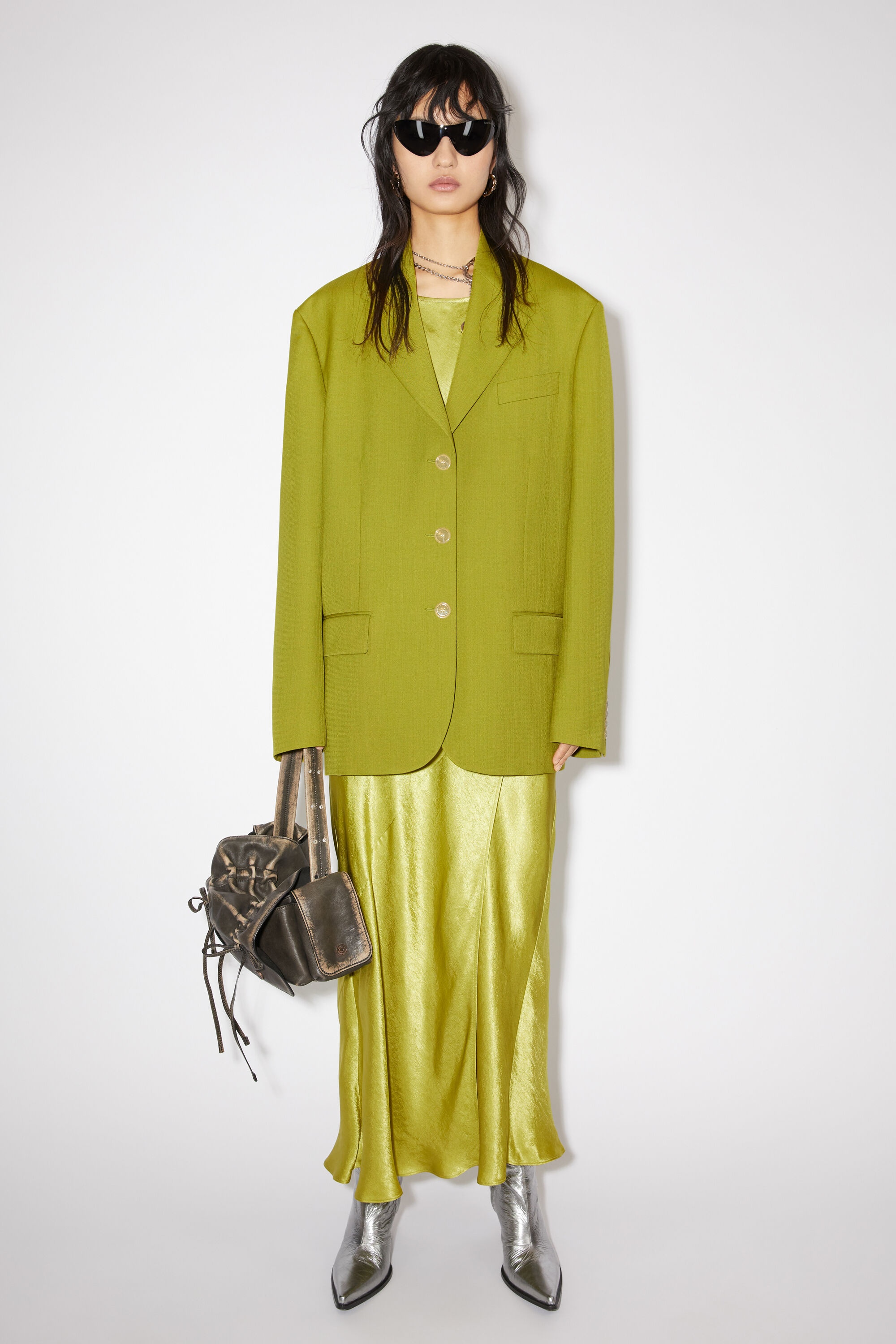 Relaxed fit suit jacket - Seaweed green - 2