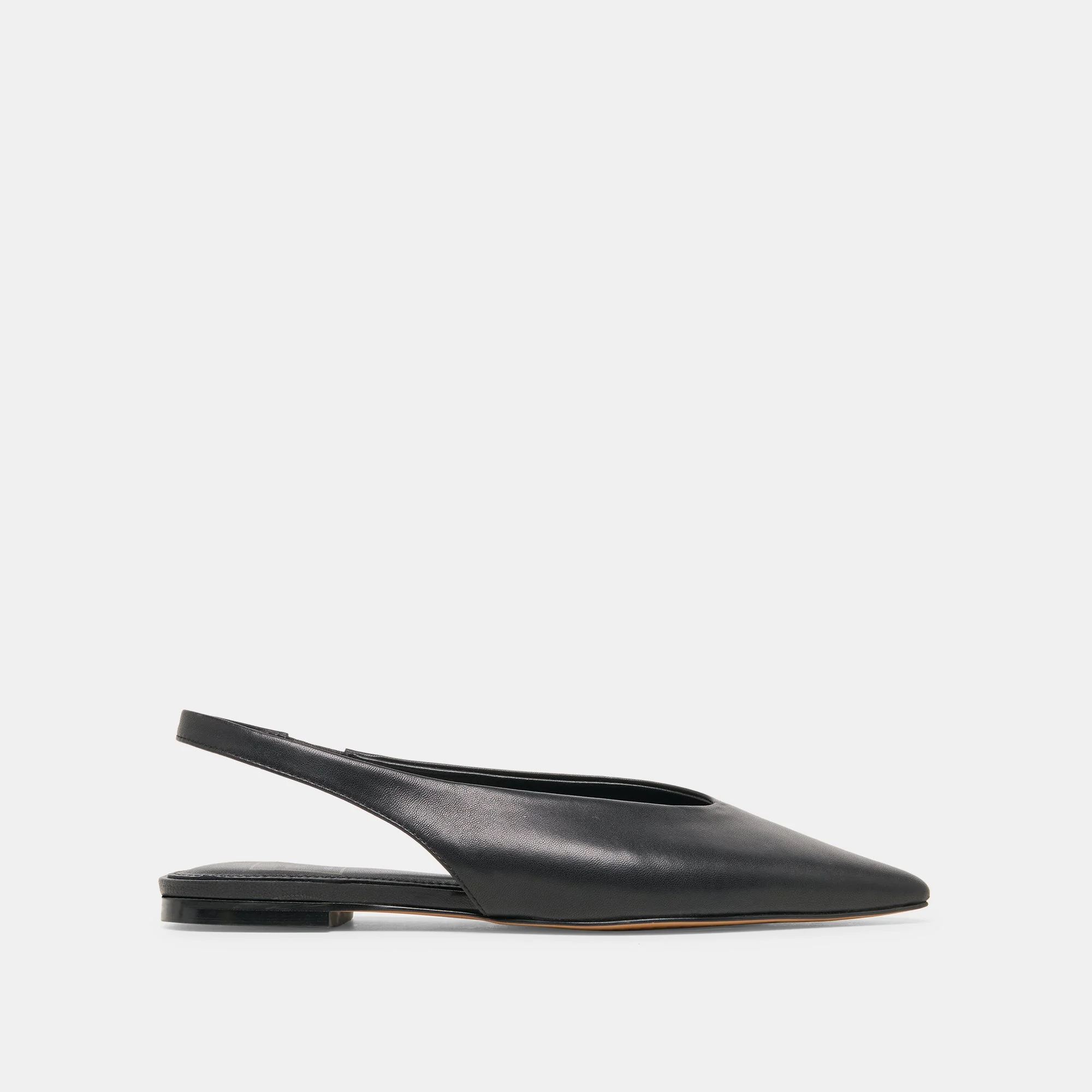 KENDLE FLATS BLACK LEATHER - 1