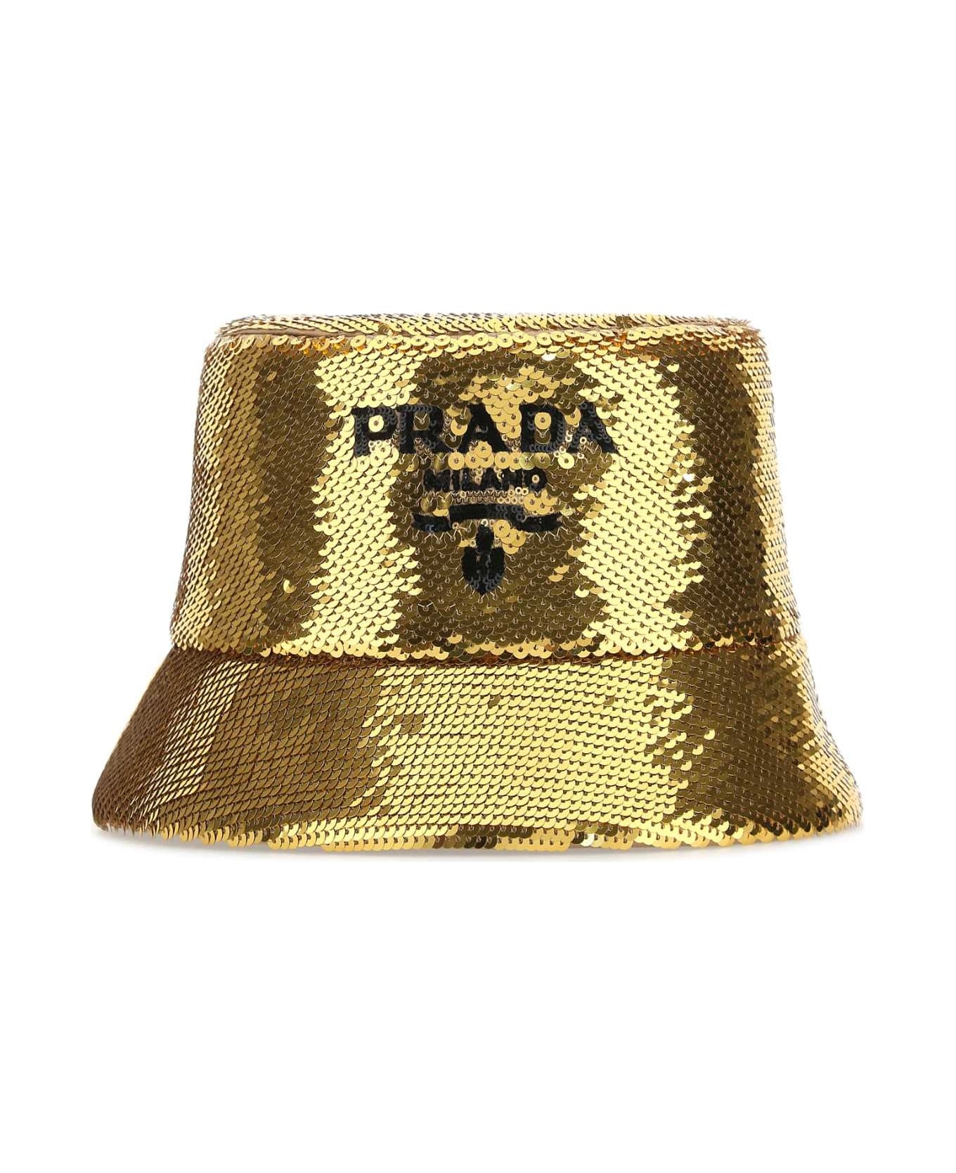 Gold Sequins Bucket Hat - 2