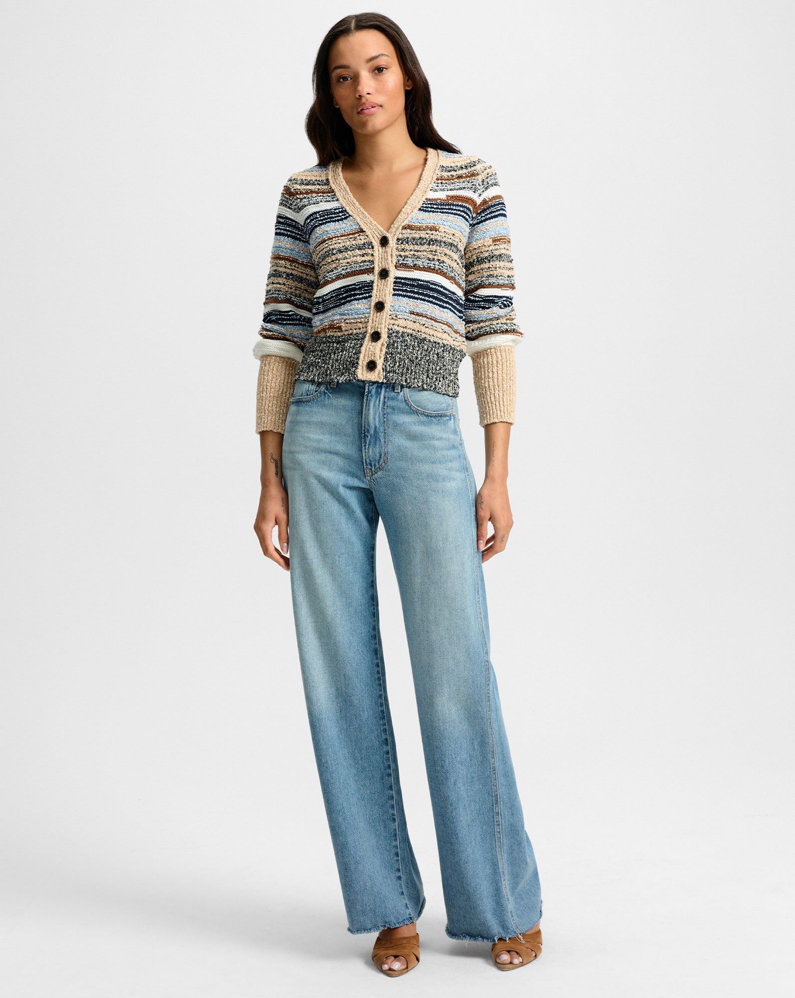 CECILY STRIPED CARDIGAN - 3