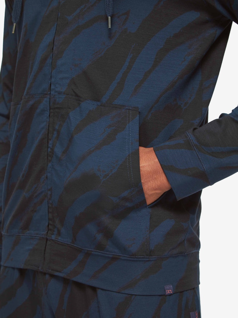 Men's Hoodie London 8 Micro Modal Navy - 6