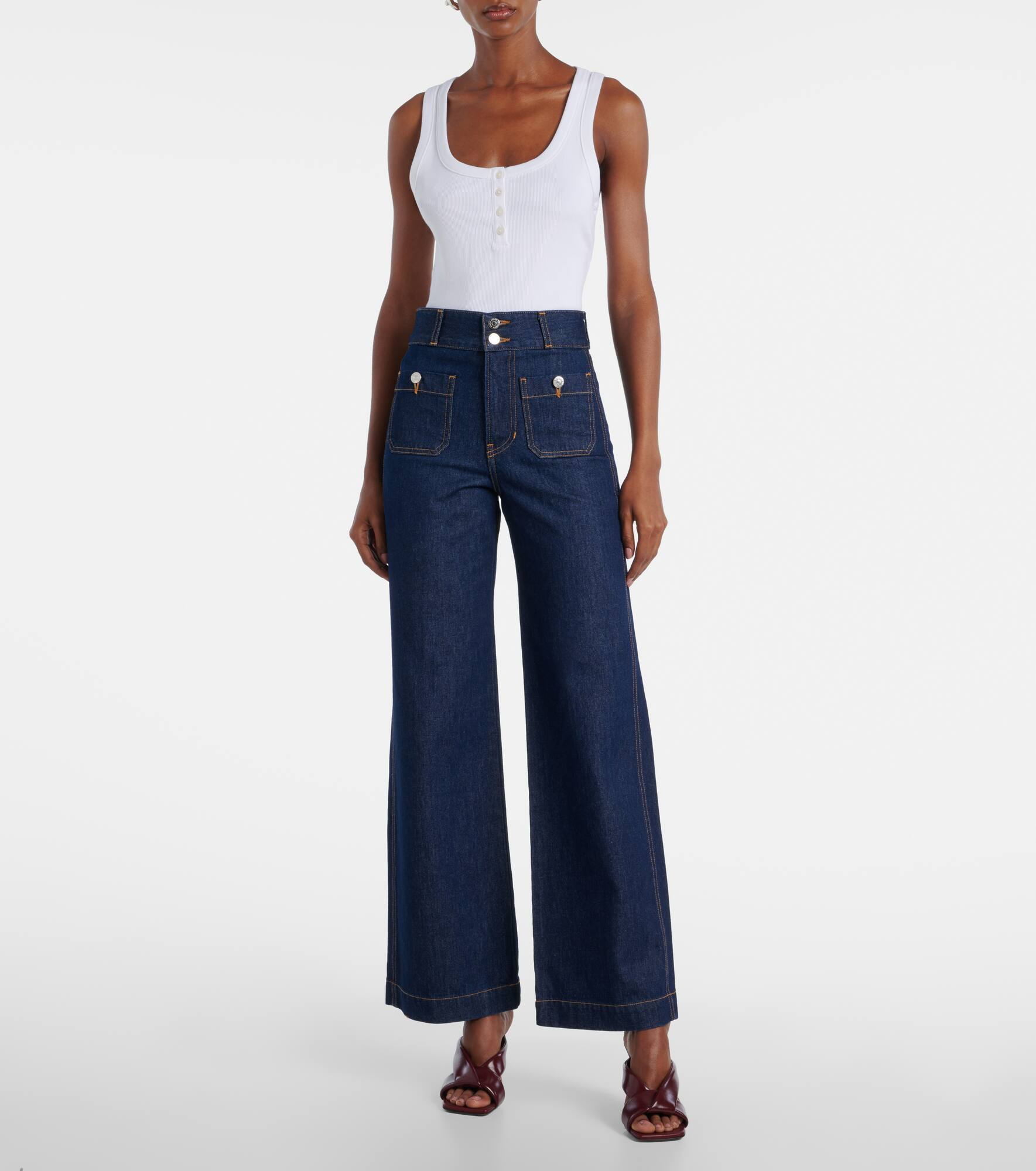 Taylor wide-leg jeans - 7