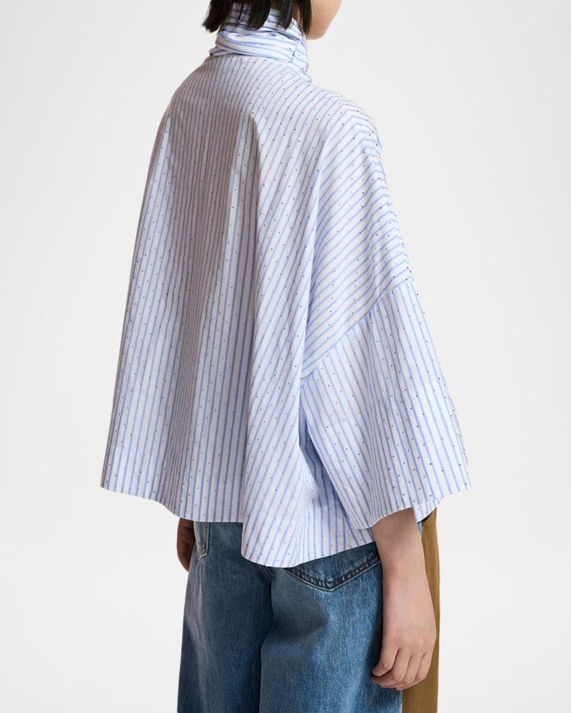 Kefir Tie-Neck Striped Blouse 3