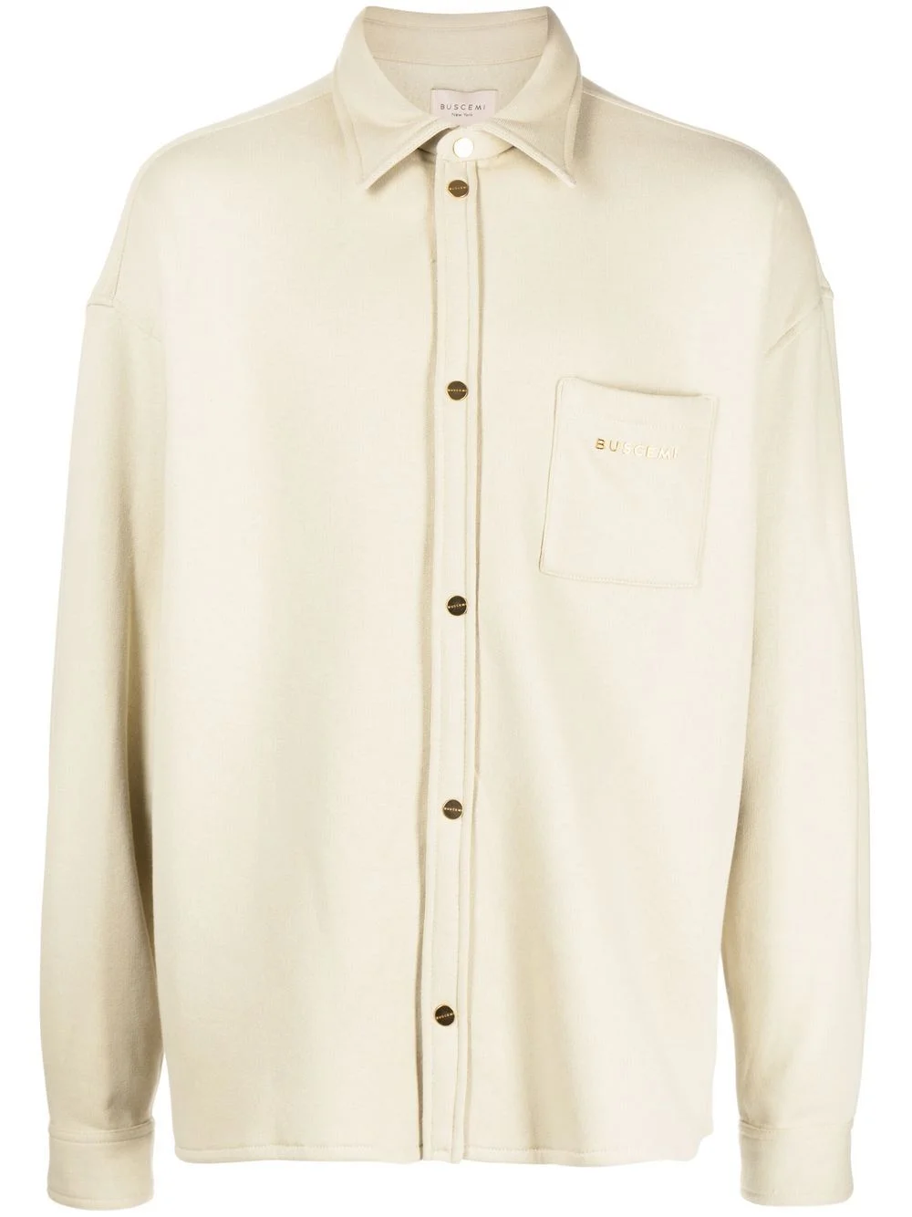 logo-lettering Sweat Overshirt - 1