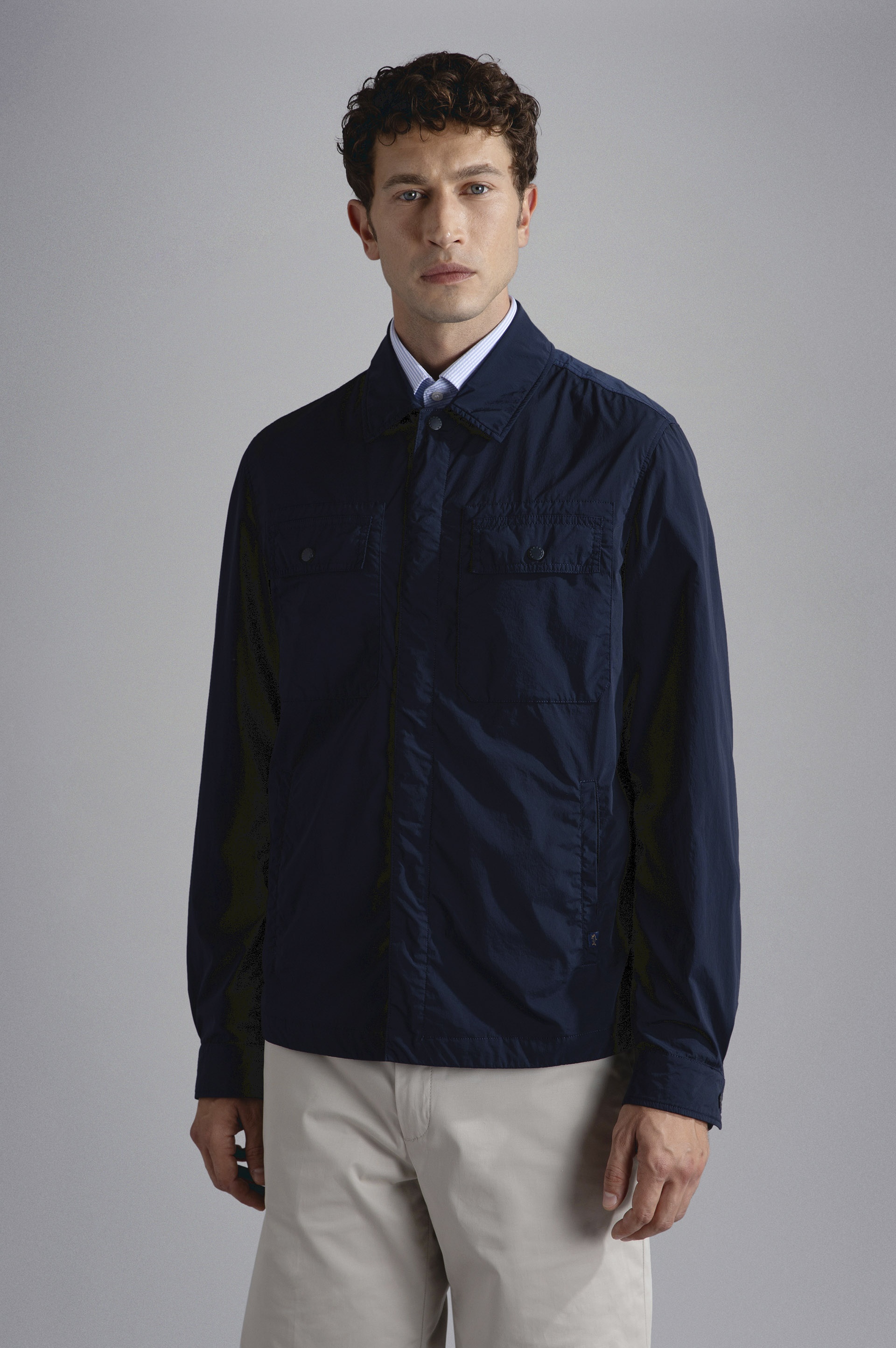 GARMENT DYED STRETCH ECONYL® NYLON SHACKET - 6