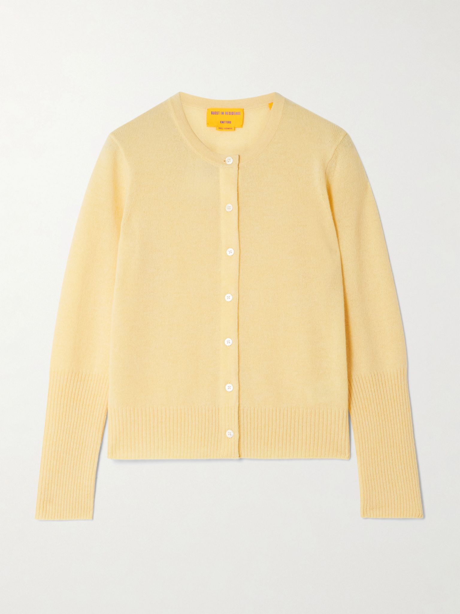 Jane cashmere cardigan Yellow - 1
