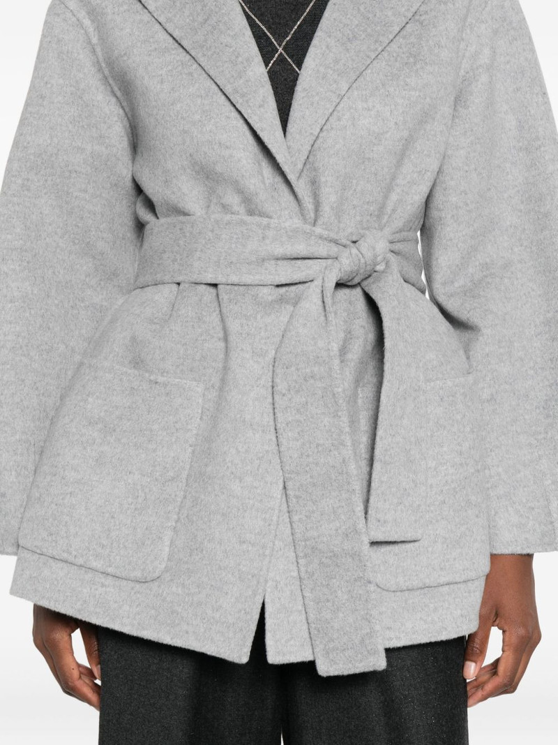 hooded belted jacket 5