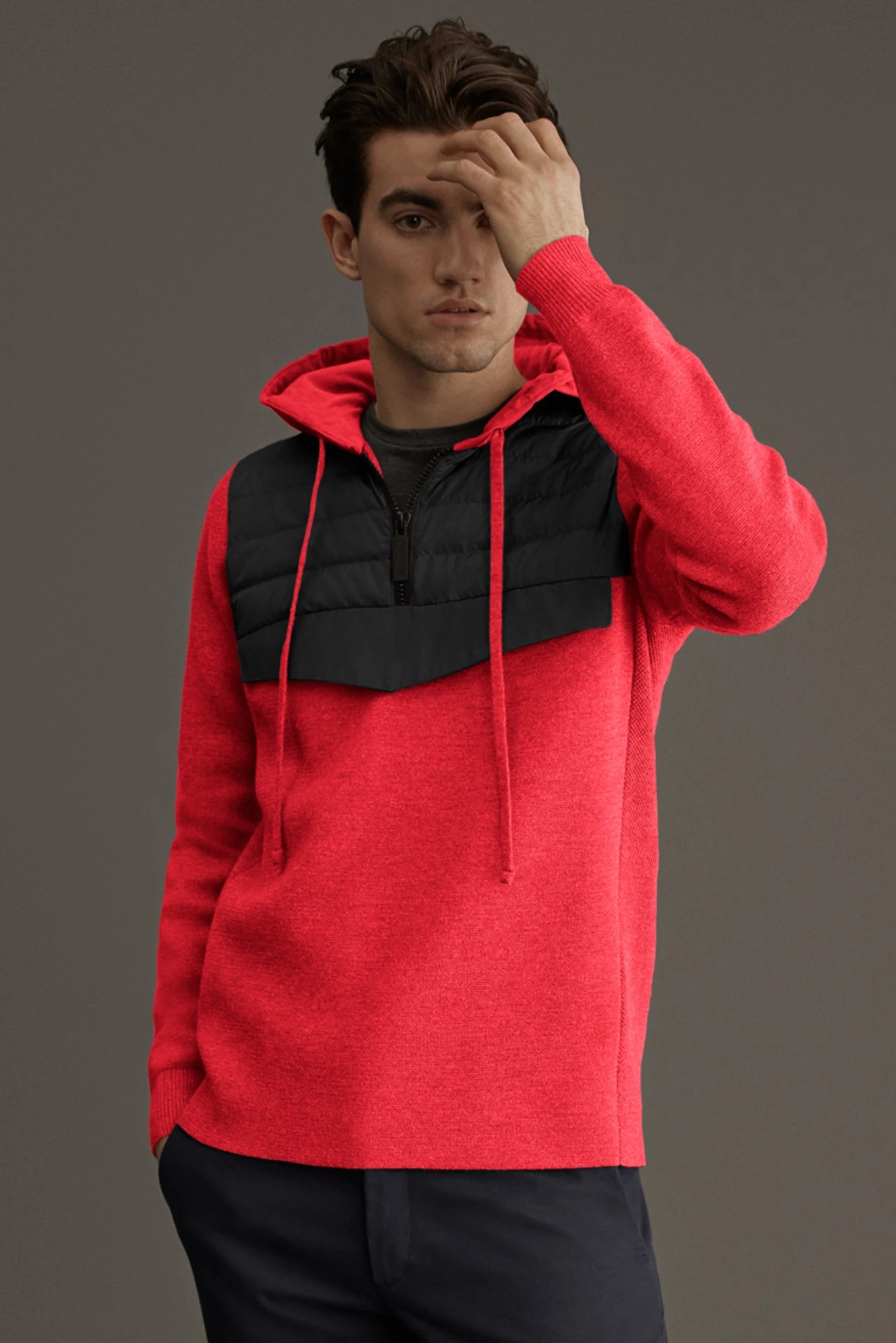 HYBRIDGE KNIT ANORAK - 3