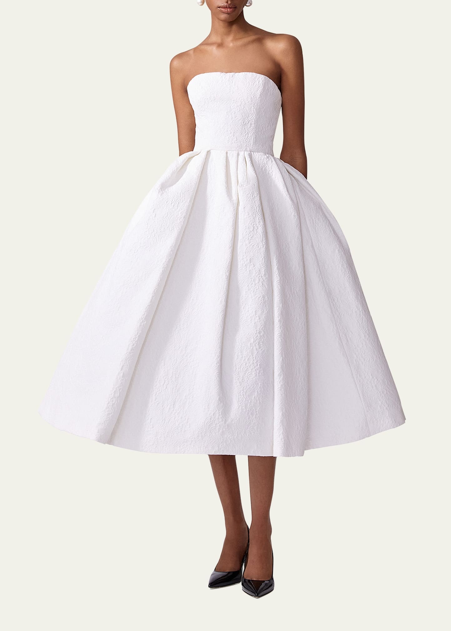 Strapless Full Midi Dress - 2