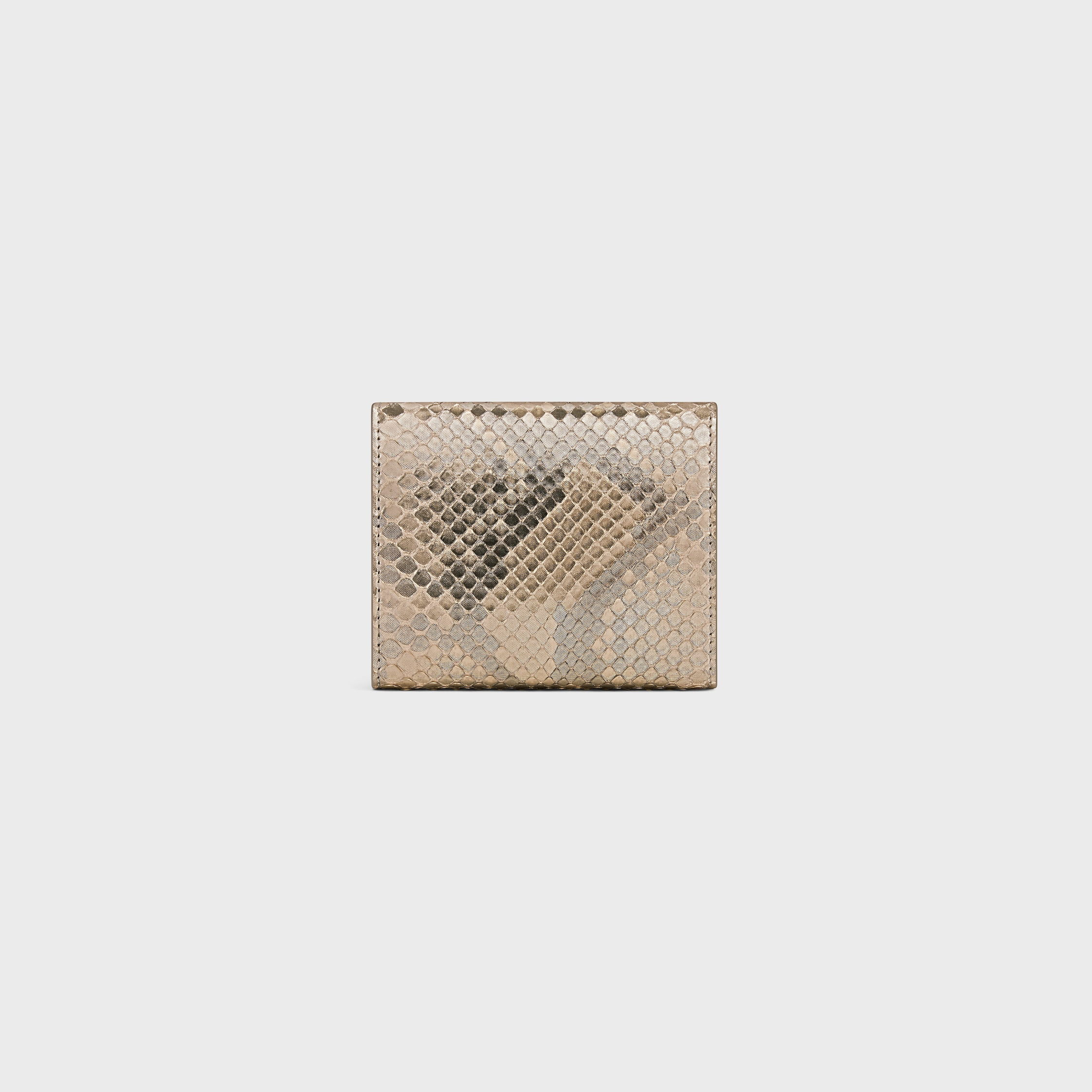Small Flap Wallet TRIOMPHE IN PEARLY PYTHON - 3