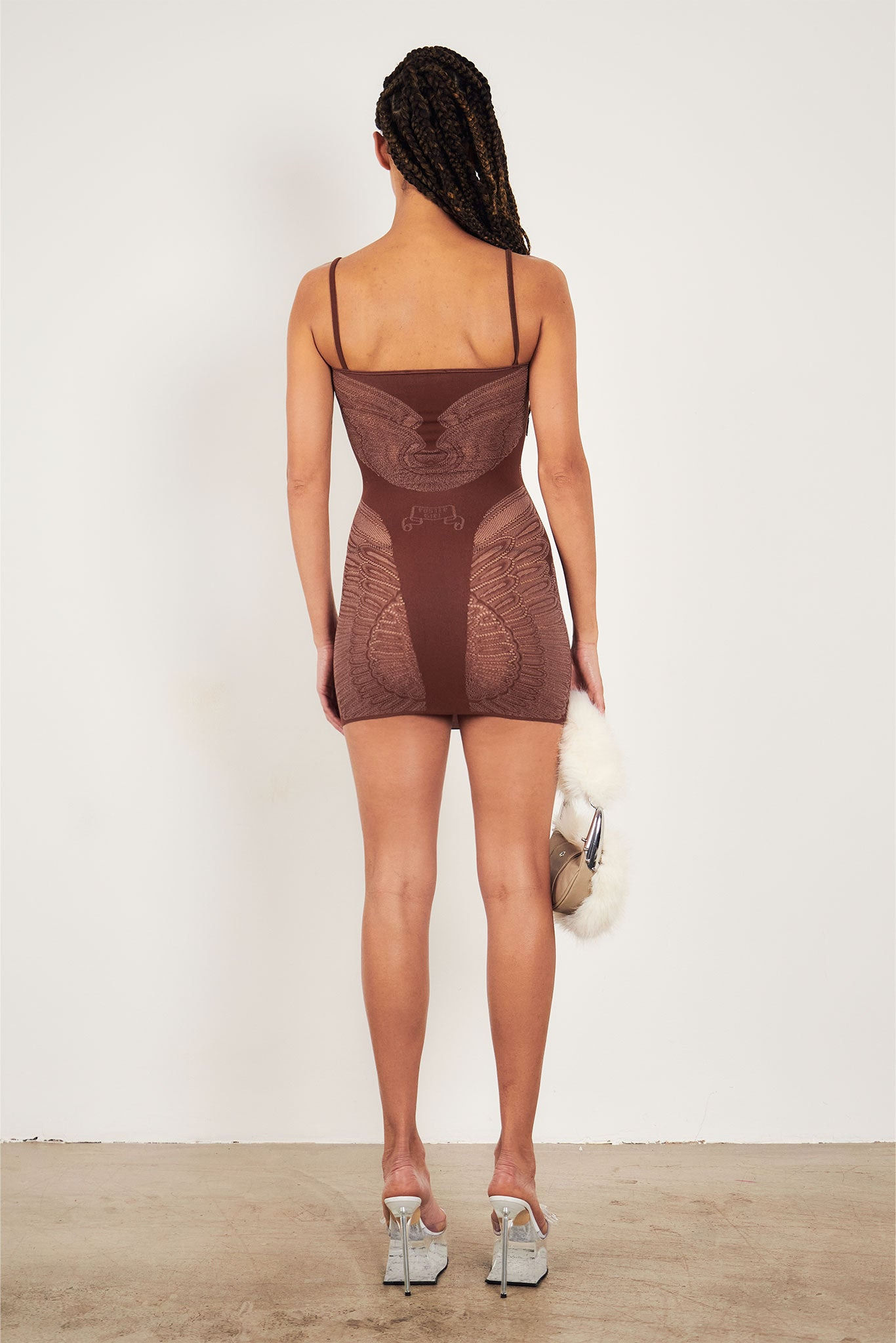 GISELE DRESS OLD MONEY BROWN - 4
