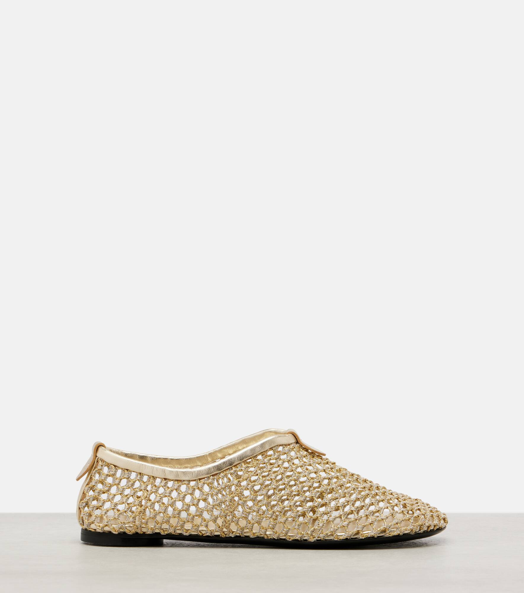 Floaty fishnet ballet flats - 4