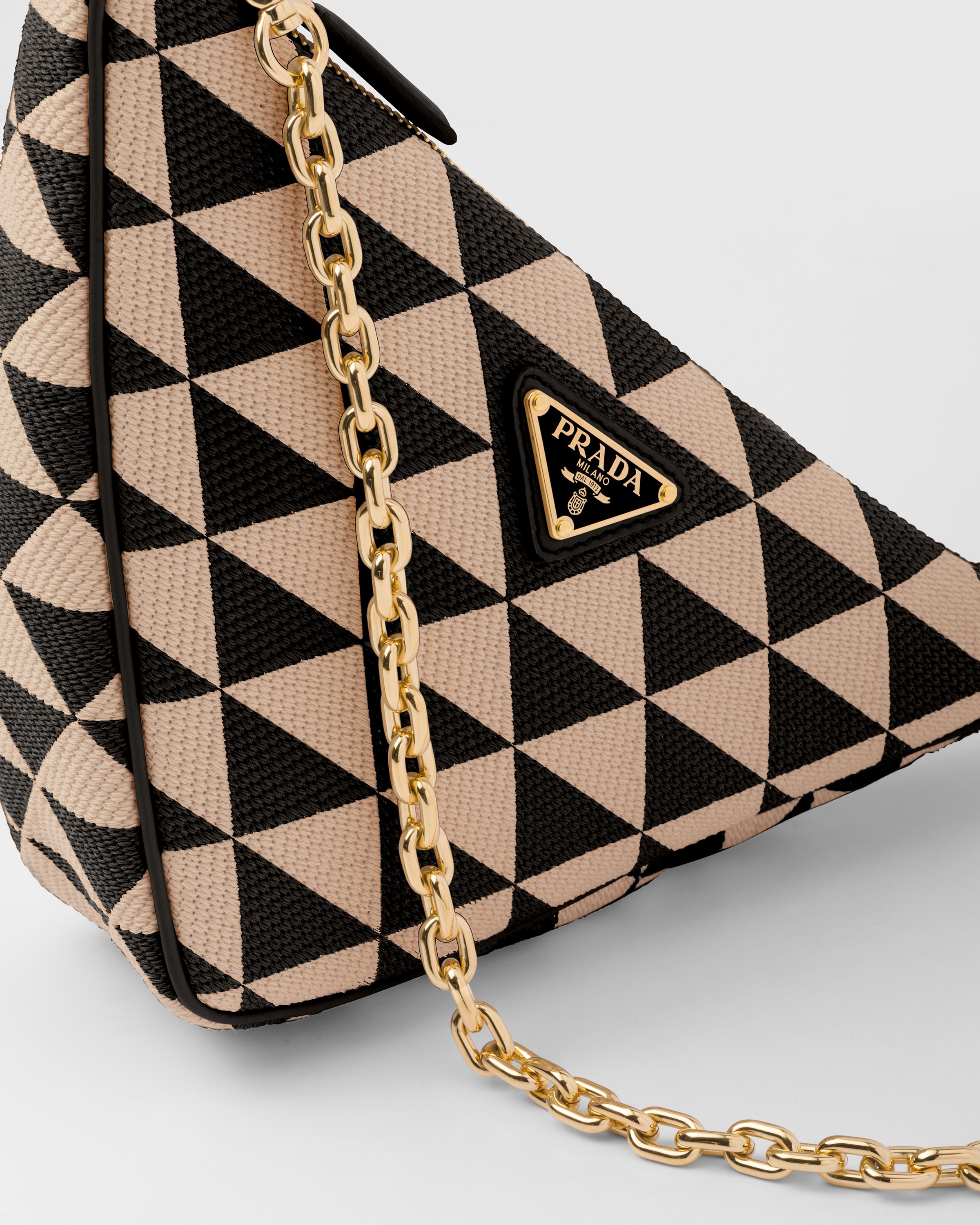 Embroidered jacquard fabric mini-bag - 6