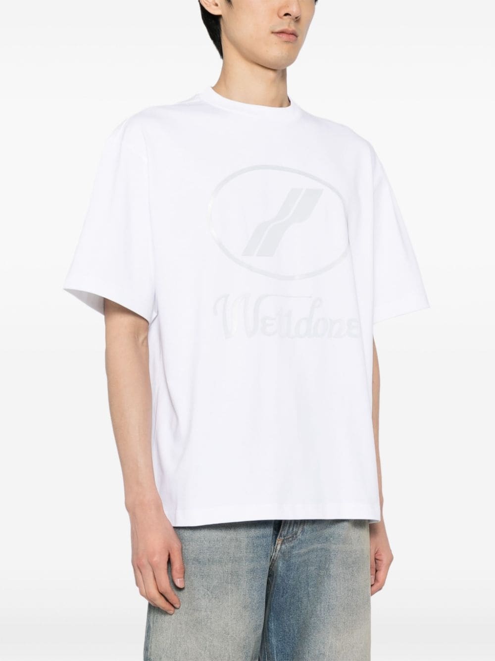 logo-print cotton T-shirt - 4