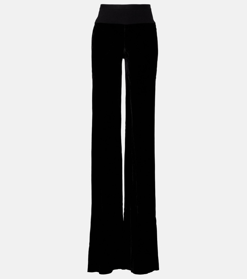 Bias cady crêpe wide-leg pants 1