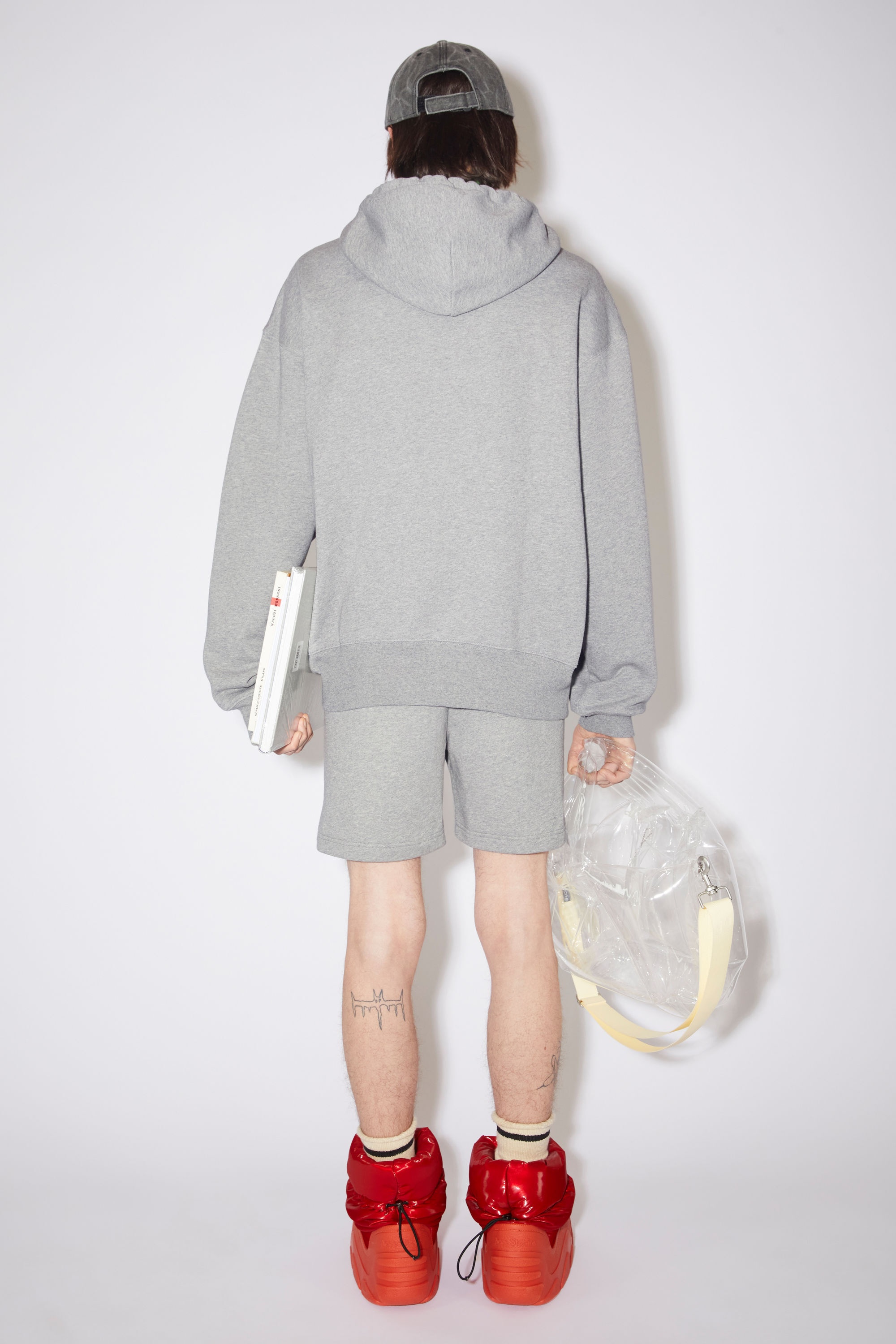 Hooded sweatshirt - Light Grey Melange - 3