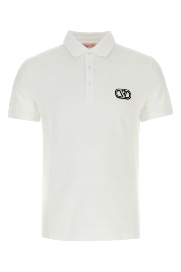 White piquet polo shirt - 1