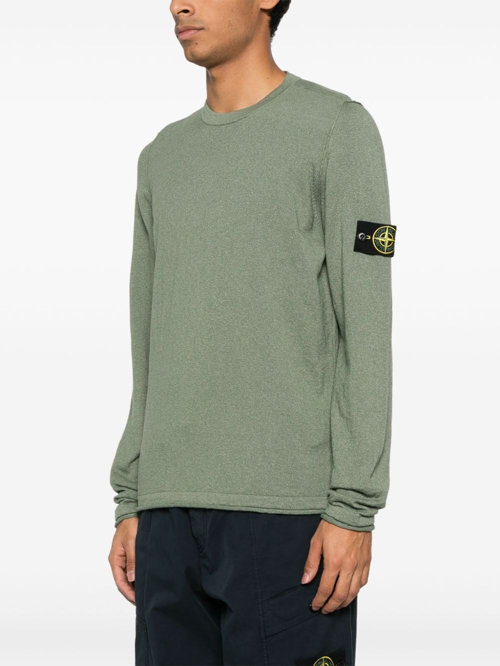 Compass-badge sweater - 3