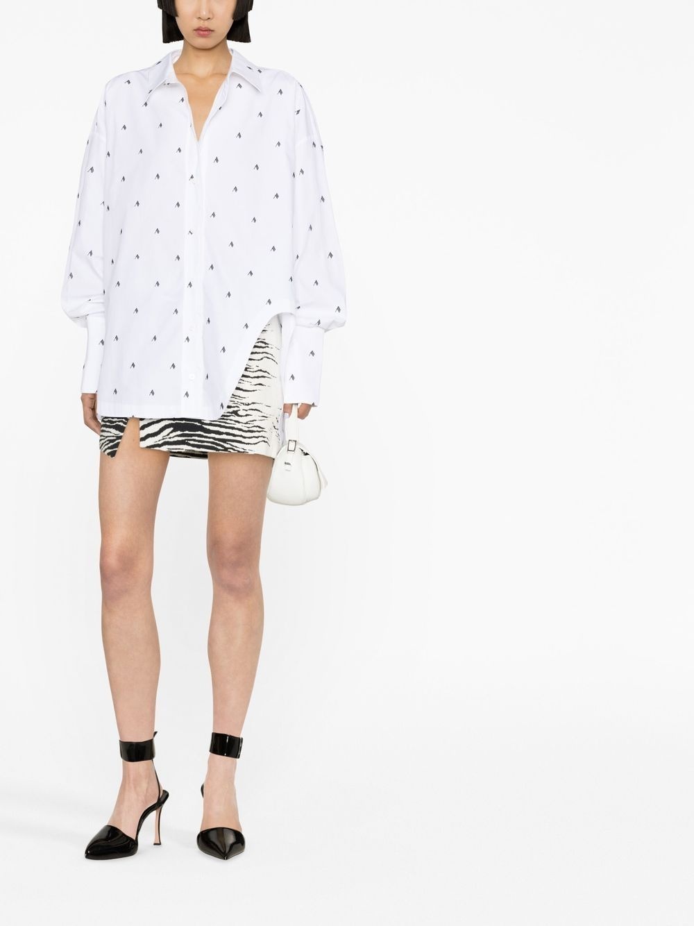 Diana oversized logo-print shirt - 2