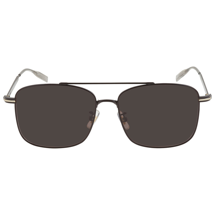 Montblanc Grey Square Men's Sunglasses MB0236SK 001 60 - 1