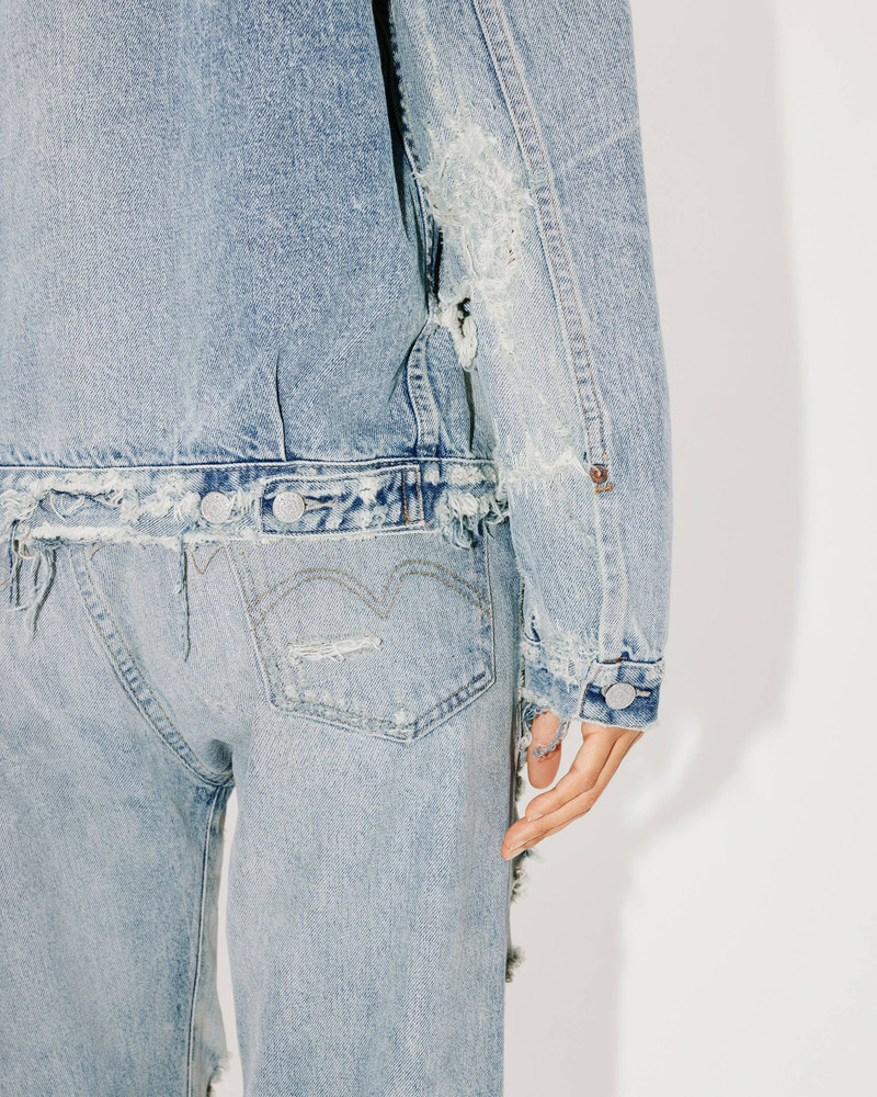 KENZO x LEVI'S® Type II distressed genderless denim trucker jacket 7