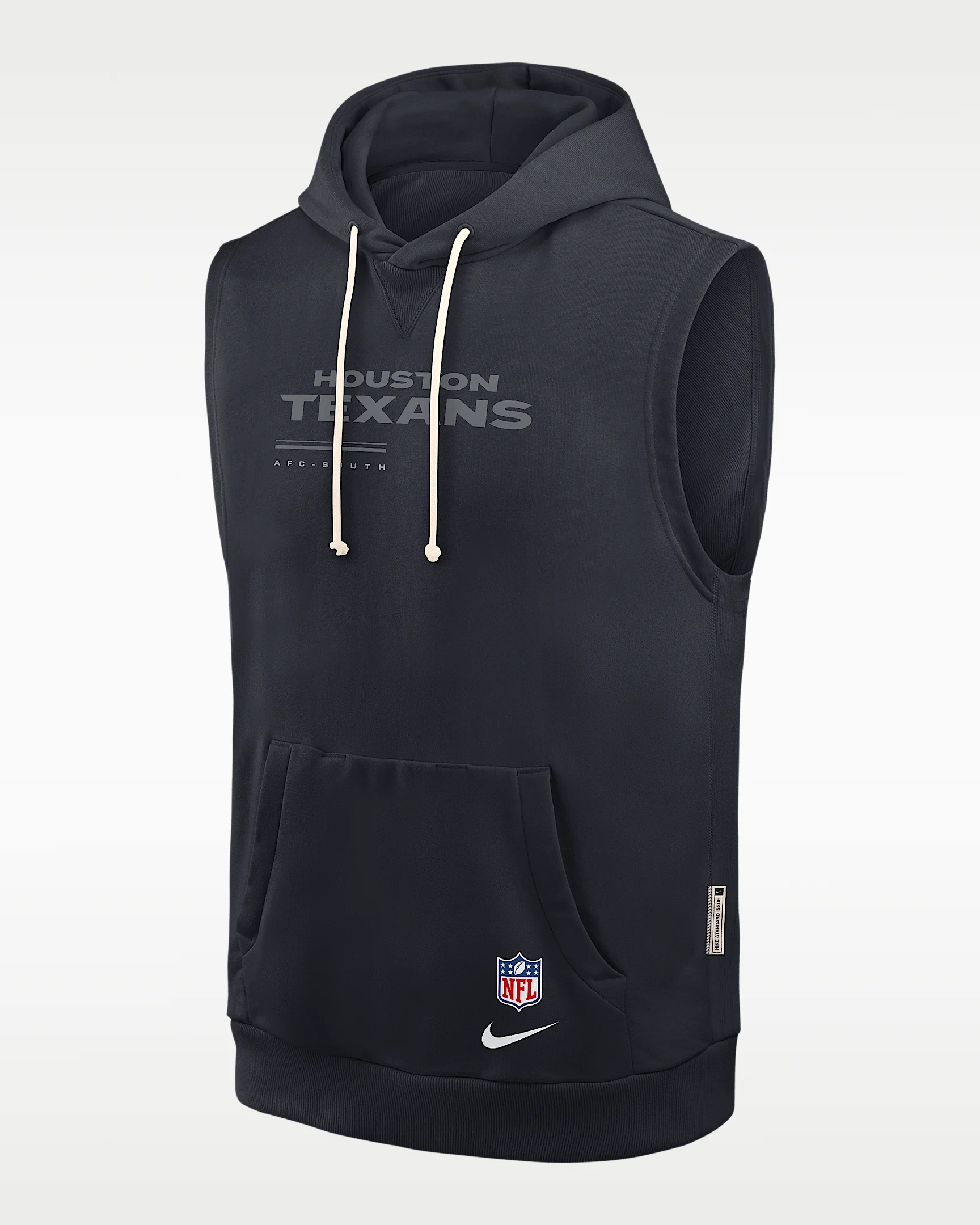 Houston Texans Sideline Men's Nike Dri-FIT NFL Sleeveless Pullover Hoodie - 1