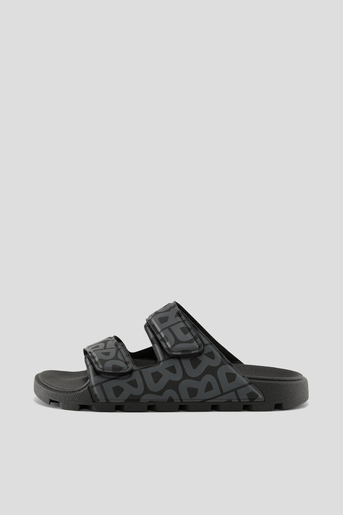Biarritz Slip-ons in Black/Gray - 1