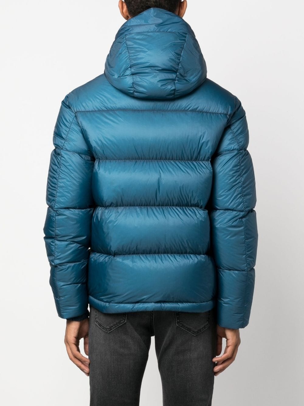 logo-patch padded-design jacket - 4