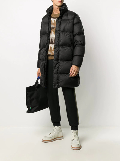 Moncler hooded padded midi coat outlook