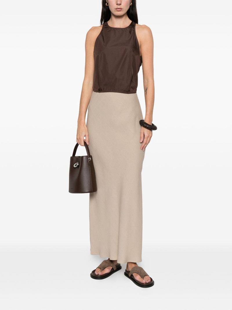 Brunello Cucinelli side slit straight skirt outlook