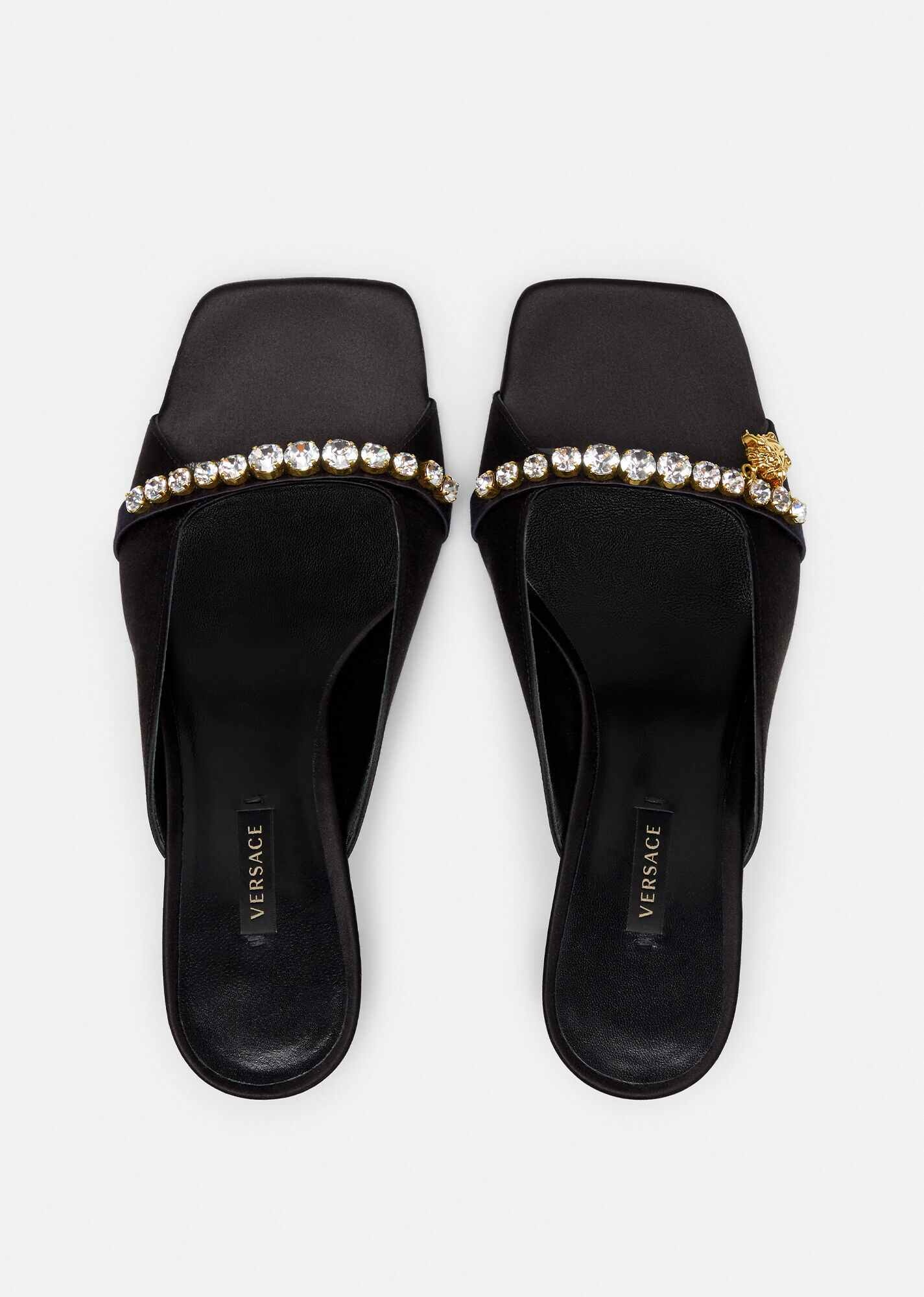 Versace Artifact Mid-Heel Mules - 4