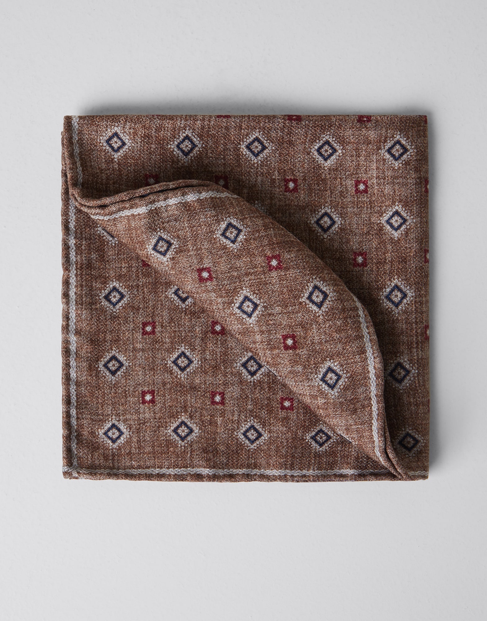 Double face silk pocket square - 1