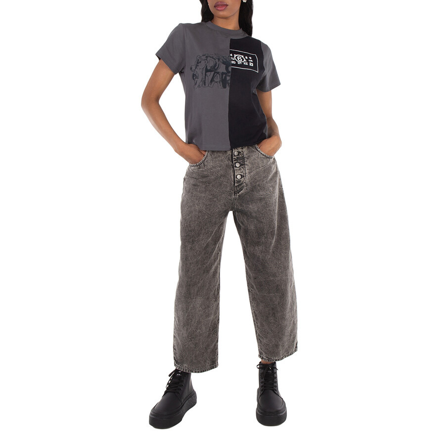 MM6 Maison Margiela High-rise Cotton Boyfriend Jeans - 3
