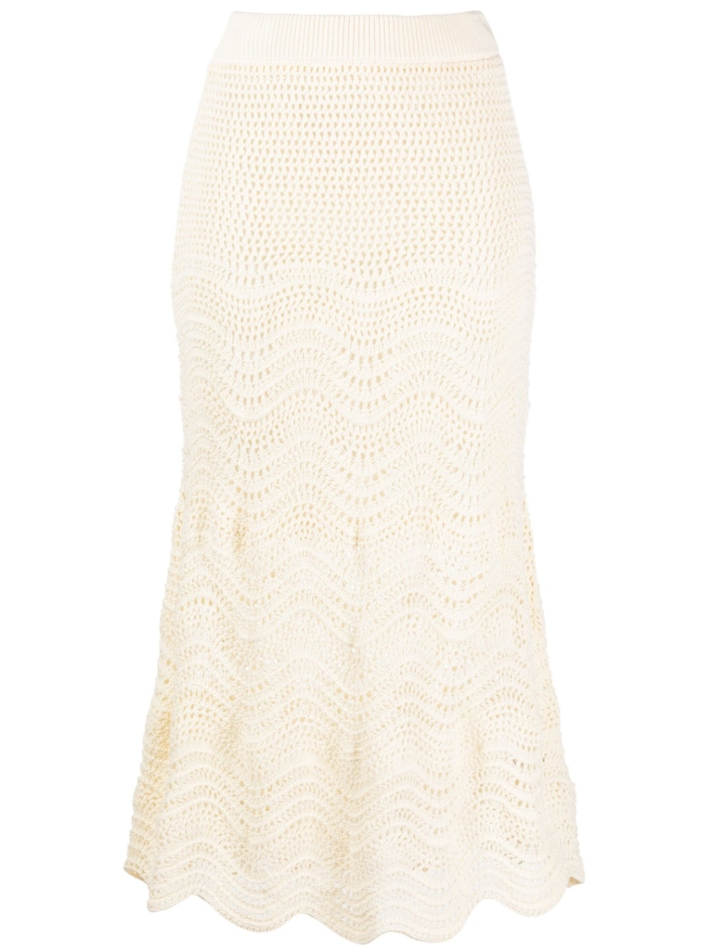 Devi crochet knit midi skirt - 1