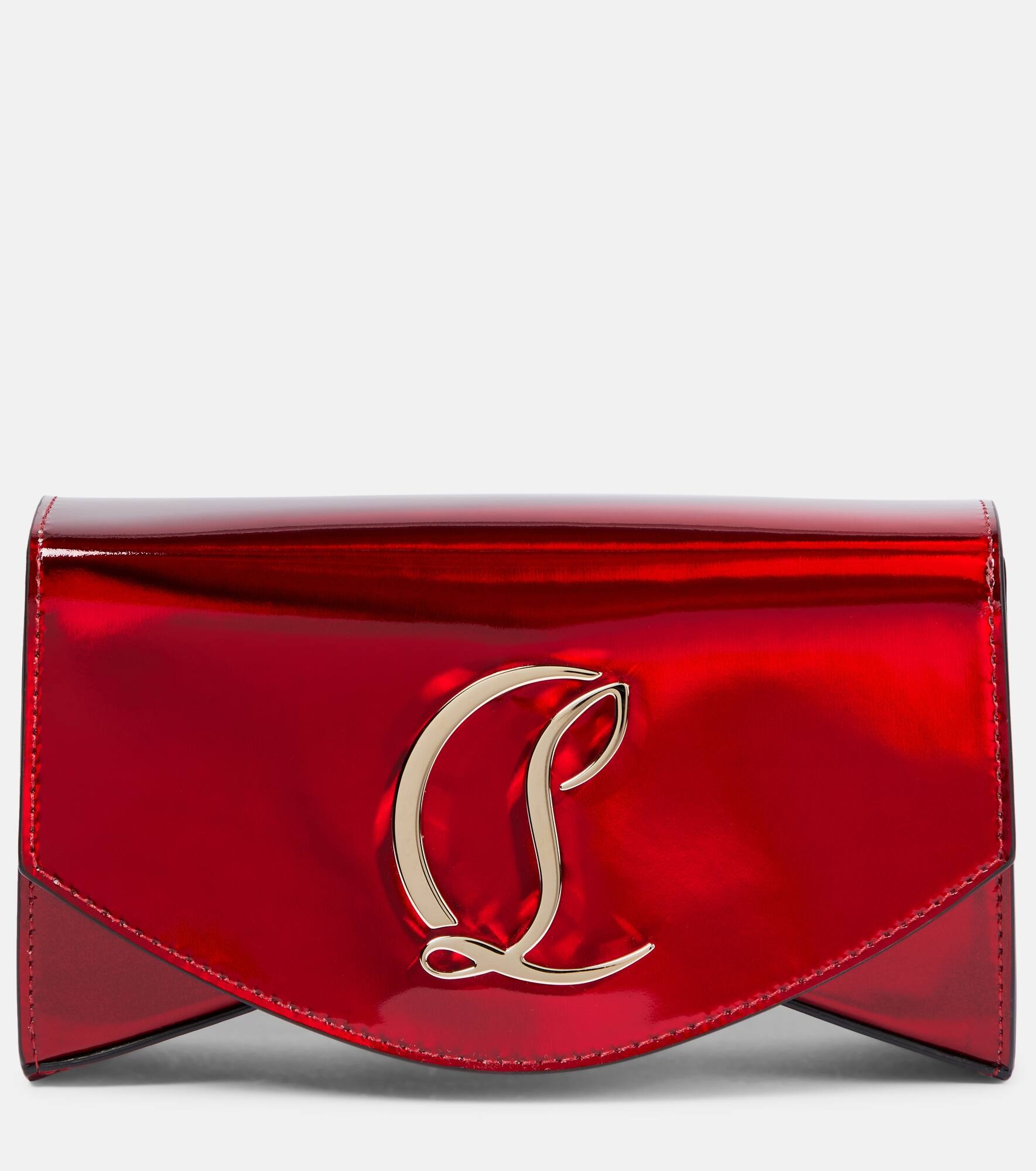 Loubi54 patent leather shoulder bag - 1