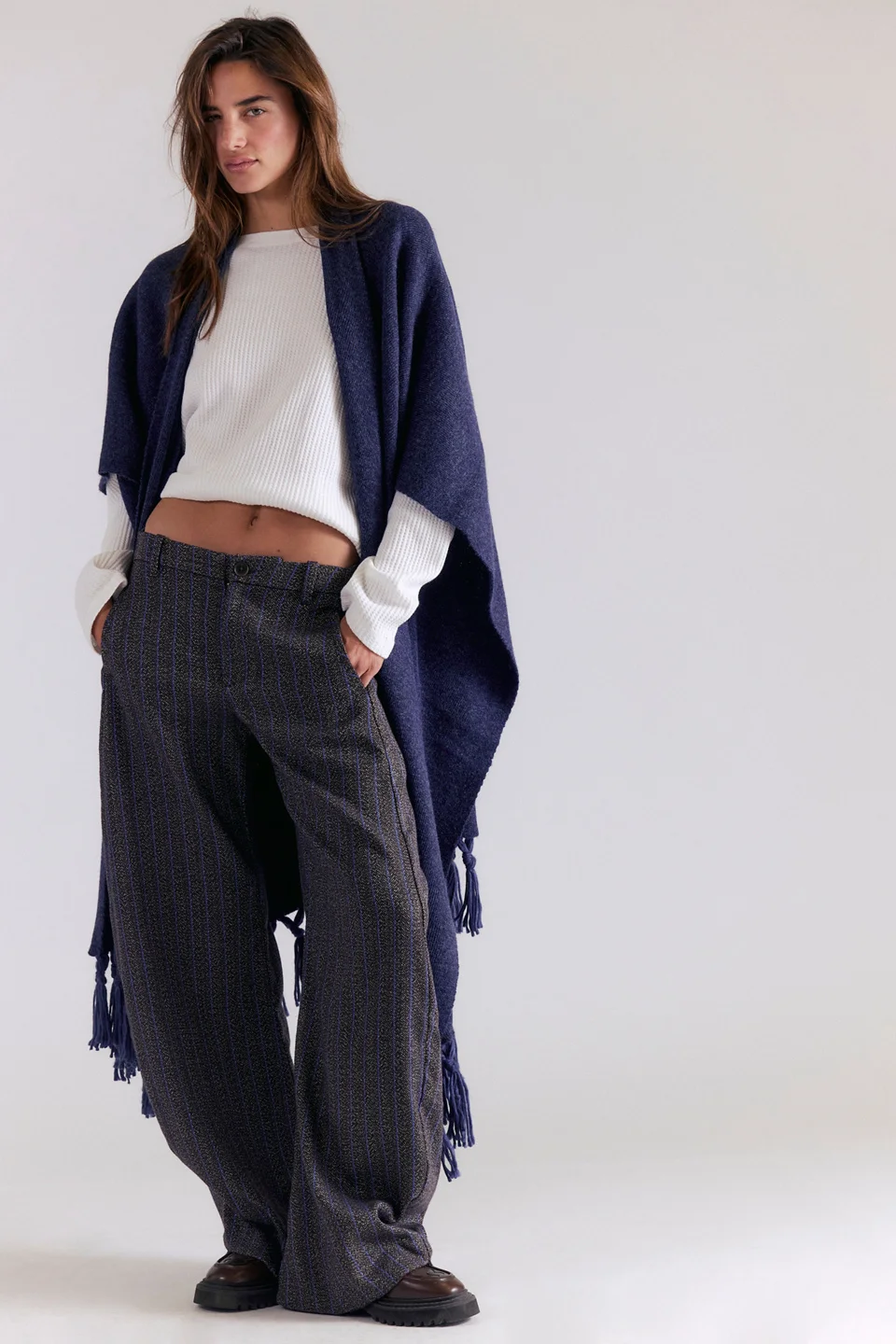 Spotlight Herringbone Barrel Trousers - 1