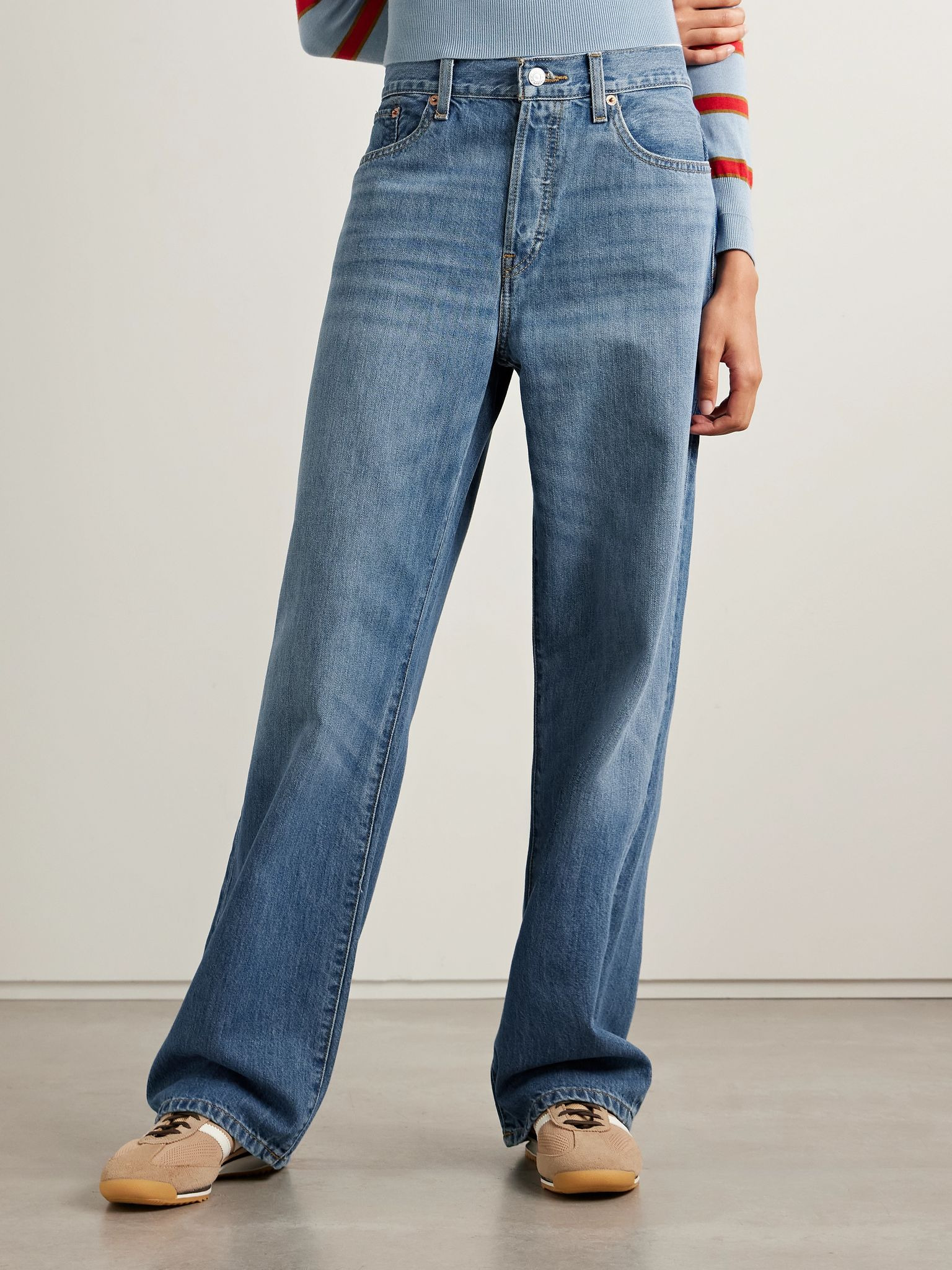 The Thrasher low-rise straight-leg jeans Mid denim - 3