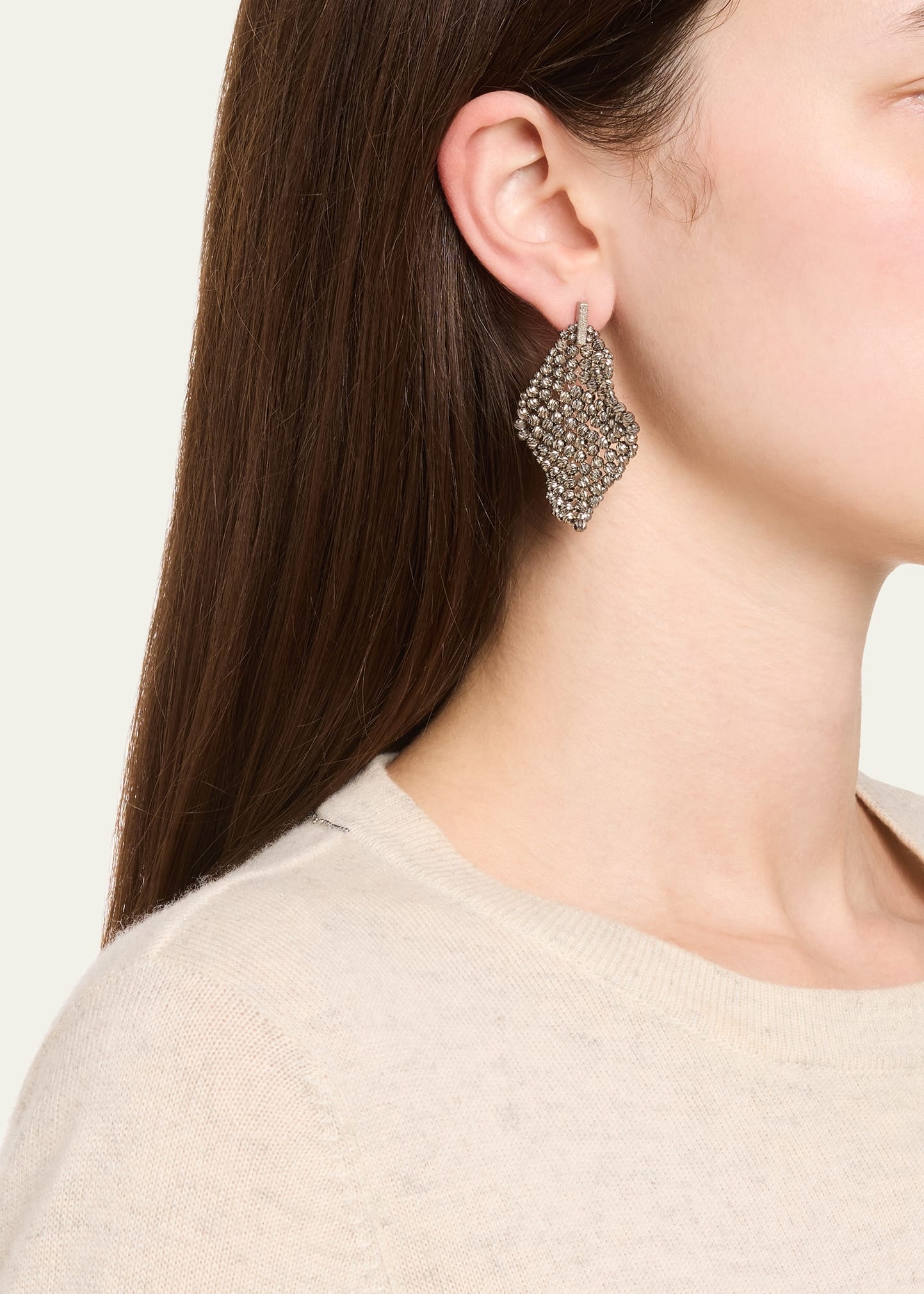 Diamante Monili Stud Earrings - 2
